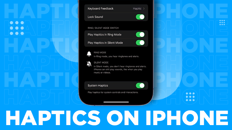 haptics on iphone
