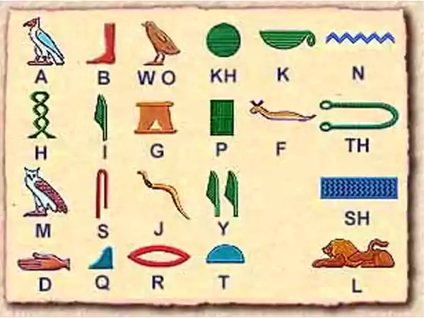 Ancient Egyptian Hieroglyphic Writing