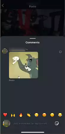 Posted GIF Press and hold the GIF to see the options