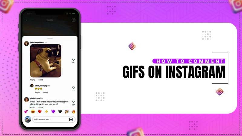 how to comment gifs on instagram