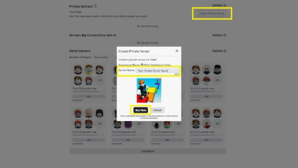 Create a Private Server